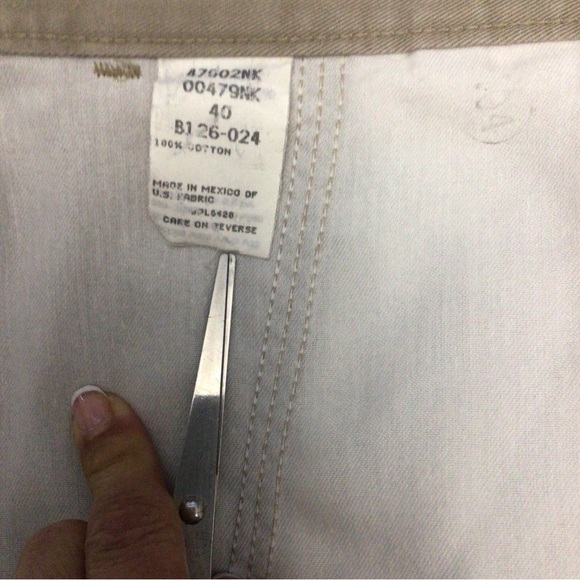 Timber Creek Wrangler Mens Size 40 Tan Khaki Chino Shorts Zip Fly - Picture 12 of 14